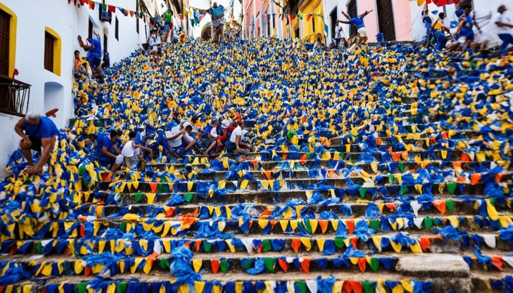 Lavagem da Escadaria do Bonfim na Bahia