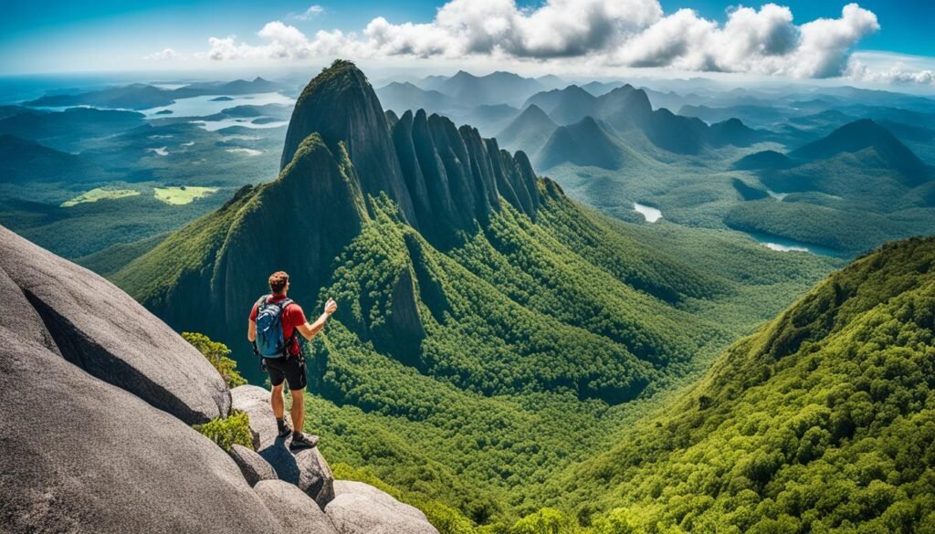 Trekking em paisagens naturais